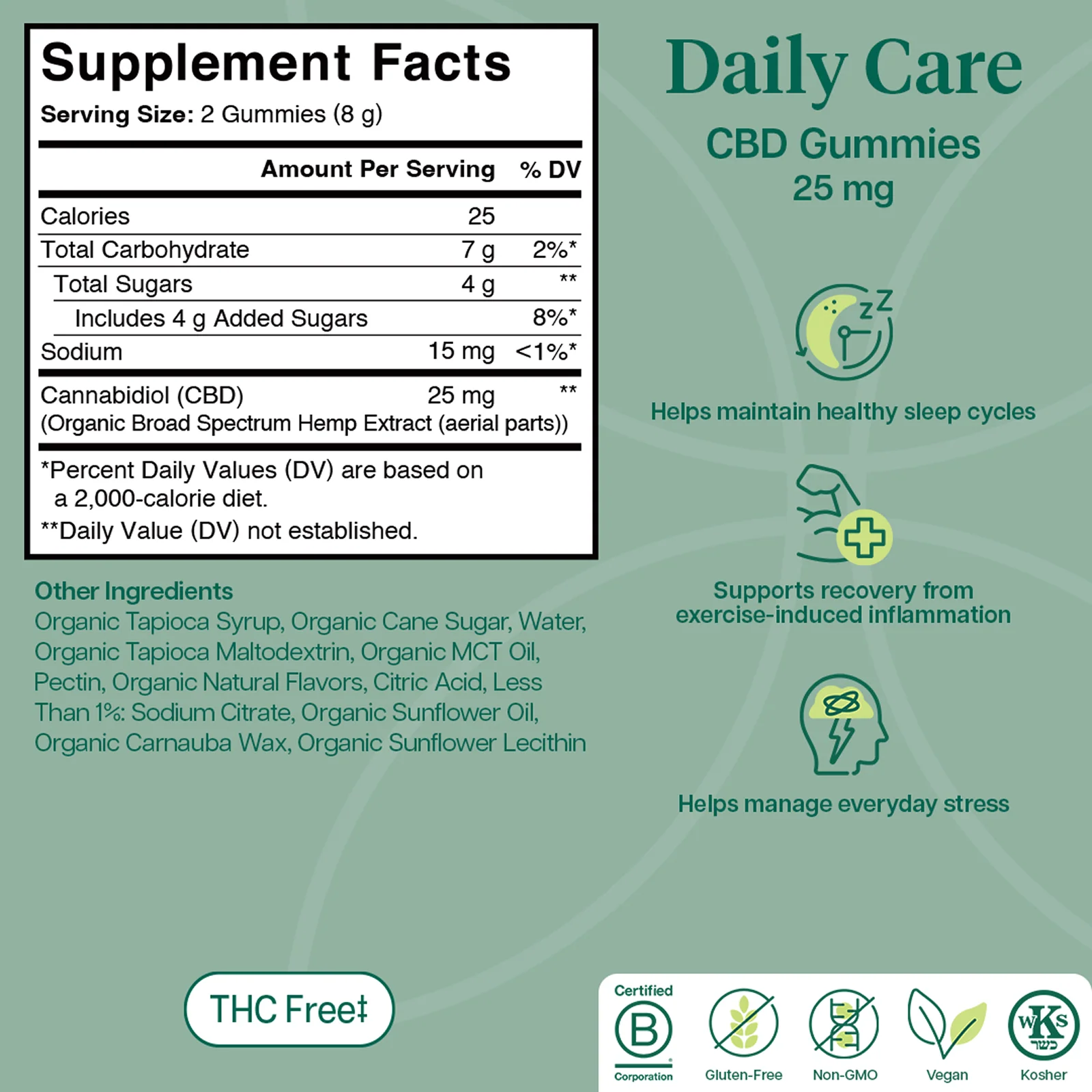 Daily Care THC-Free CBD Gummies - Image 8